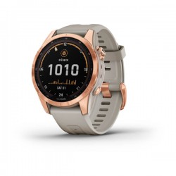 Garmin fēnix® 7S Solar, Rose Gold with Light Sand Band